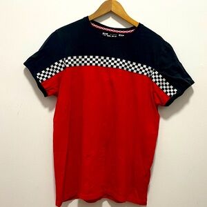 Drill Checkered Flag Racing Crew neck tshirt